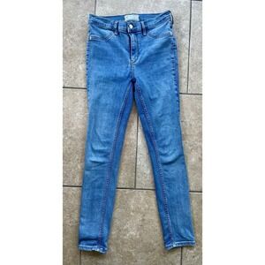 Free People FP Skinny Jeans Womens 27 Light Wash Mid Rise Stretch Denim 27x27